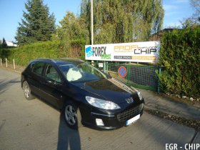 Chiptuning a deaktivace EGR ventilu Peugeot 407 1.6 HDI