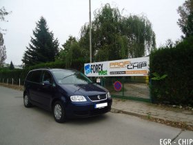 Chiptuning a deaktivace EGR ventilu Volkswagen Touran 1.9 TDI-PD