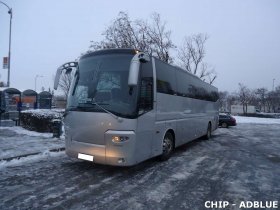 Chiptuning a deaktivace systému AdBlue autobusu značky Van Hool