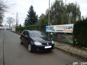 Chiptuning a odstranění DPF Volkswagen Golf 5 1.9 TDI-PD