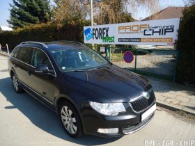 Chiptuning, odstranění DPF a deaktivace EGR Škoda Superb II 2.0 TDI-PD