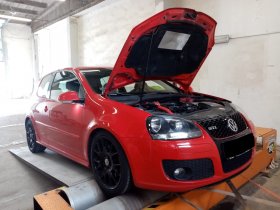 Chiptuning včetně měření výkonu vozu Volkswagen Golf 5 - 2.0 TFSI GTI