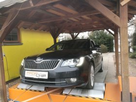 Chiptuning a měření na válcové zkušebně vozu Škoda Superb 2.0TDI
