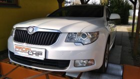 Chiptuning a měření na válcové zkušebně vozu Škoda Superb II 2.0TDI