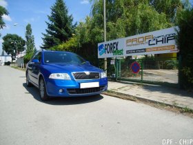 Chiptuning a odstranění DPF Škoda Octavia II 2.0 TDI-PD (RS)