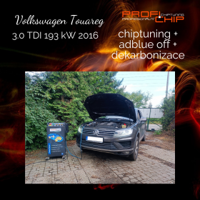 Chiptuning + deaktivace Adblue + dekarbonizace na voze VW Touareg