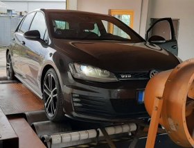 Chiptuning včetně měření na válcové zkušebně vozu VW Golf VII 2.0 GTD - 135 kW
