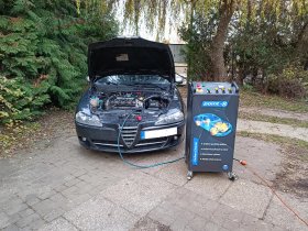 Dekarbonizace motoru vodíkem na voze Alfa Romeo 147 1.9 JTD 110 kW