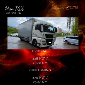 Úprava řídící jednotky motoru na nákladním voze Man TGX