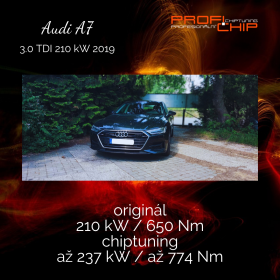 Úprava řídící jednotky motoru na voze Audi A7